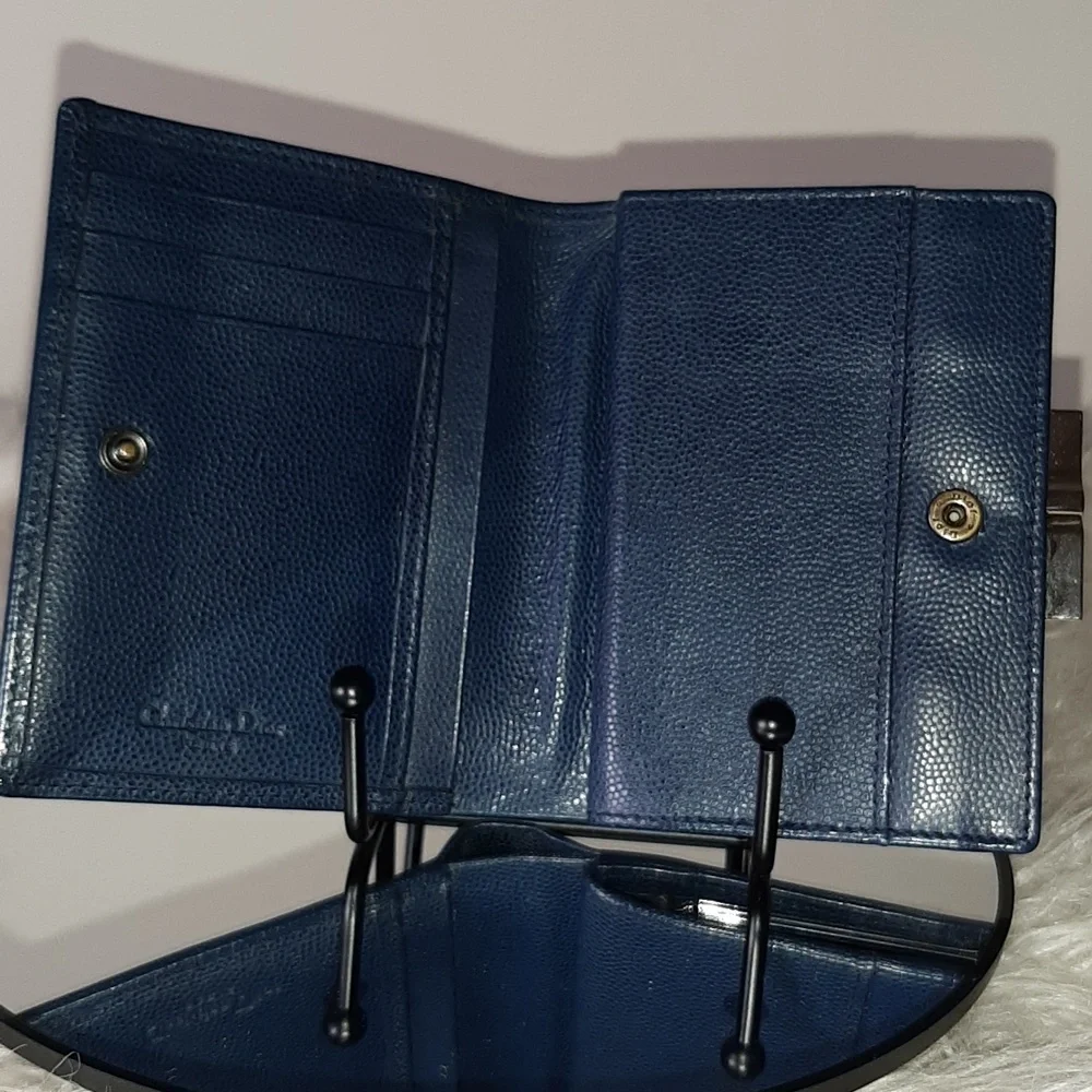 Dior Gamaguchi Logo Plate Purse in EUC